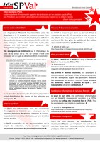 Bulletin d'information SPVal: février 2016