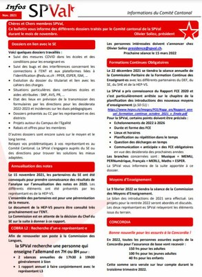 Bulletin info SPVal novembre 2021 recto